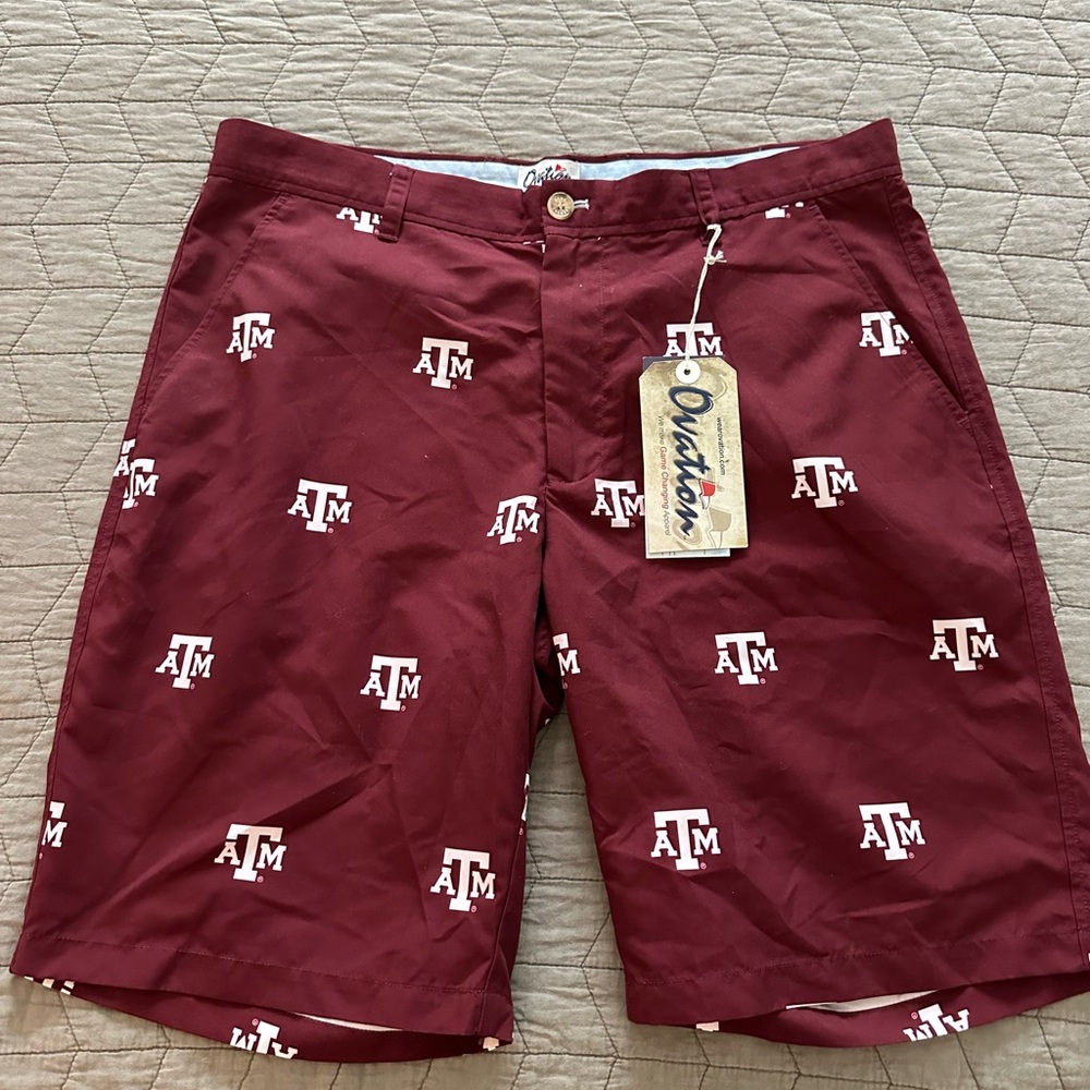 Texas A&M Men’s Ovation Logo Shorts SZ 36
